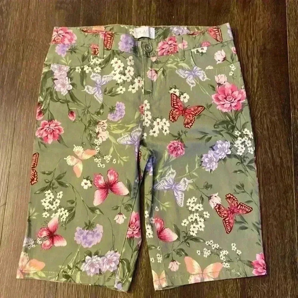 Girls The Childrens Place Floral Print Short, 12 - Picture 1 of 4